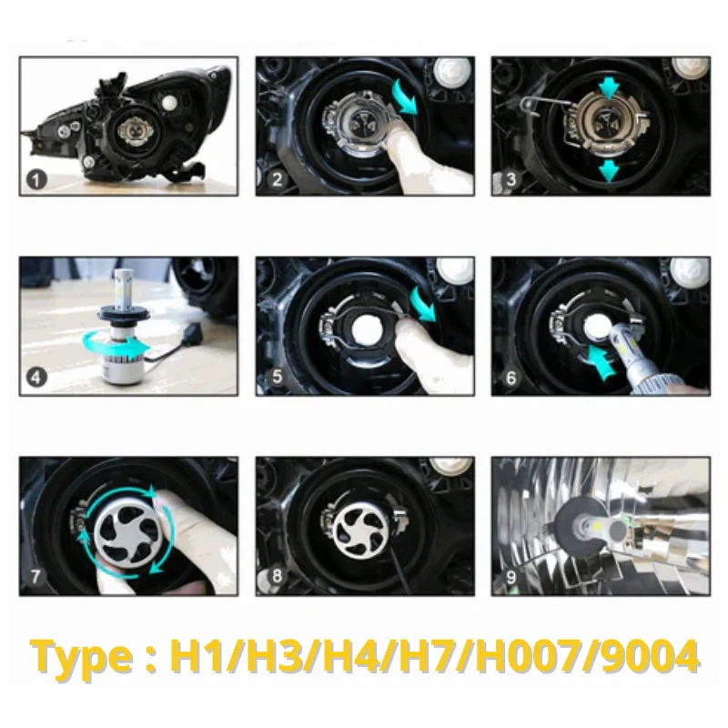 Pack ampoules LED H3 RENAULT Twingo I 3 portes (03.1993 à 06.2007) - 72W Blanc pur – Image 4